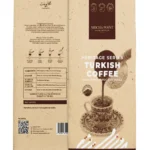Premium Turkish Coffee with Cardamom 100% Arabica Handcrafted Blend